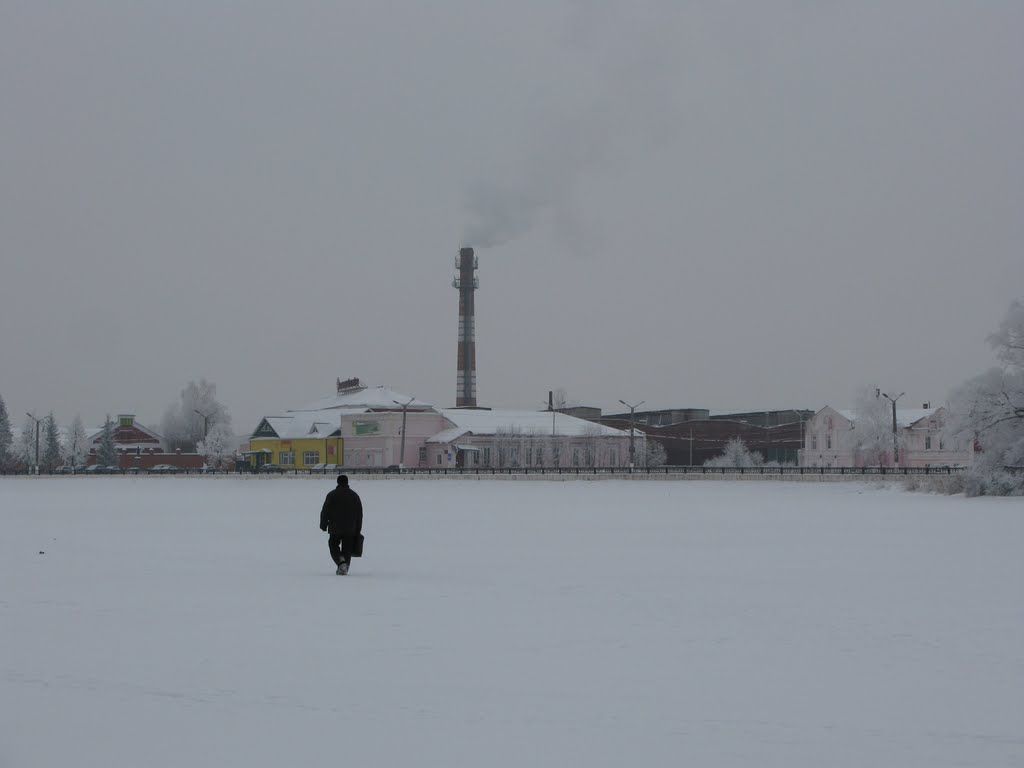 Пешком через пруд / Walking across the Pond