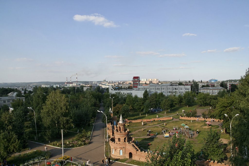 вид на город