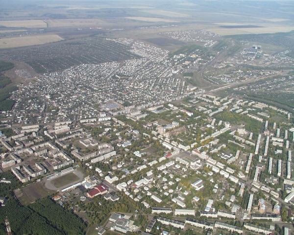Вид города сверху