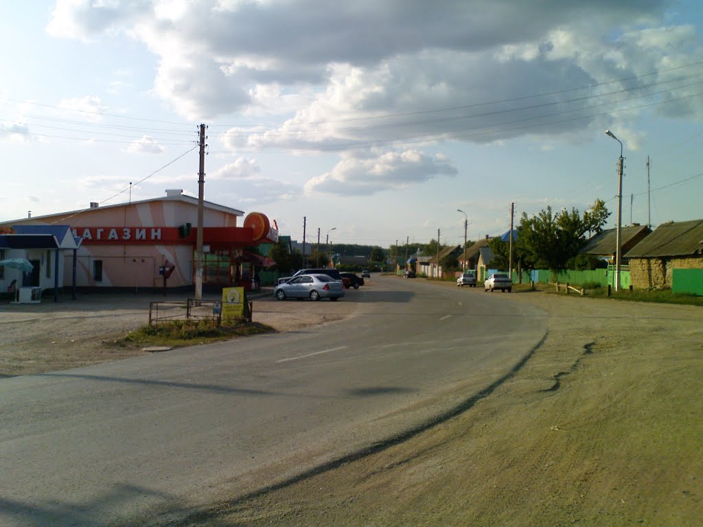 Ул. Матросова возле магазина сети "эконом"-магазинов "Апельсин" (п. Муллино)