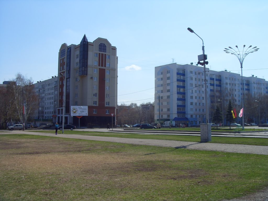вид на новый дом на проспекте Октября