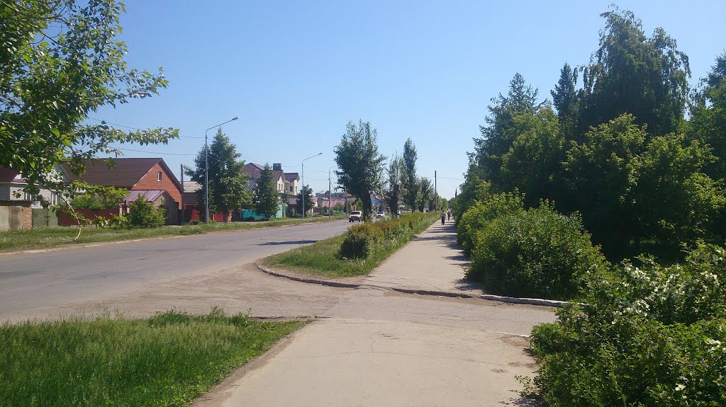 В начале ул. Чапаева