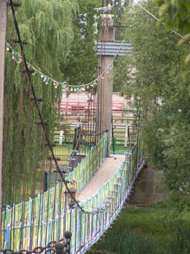 висячий мост вблизи