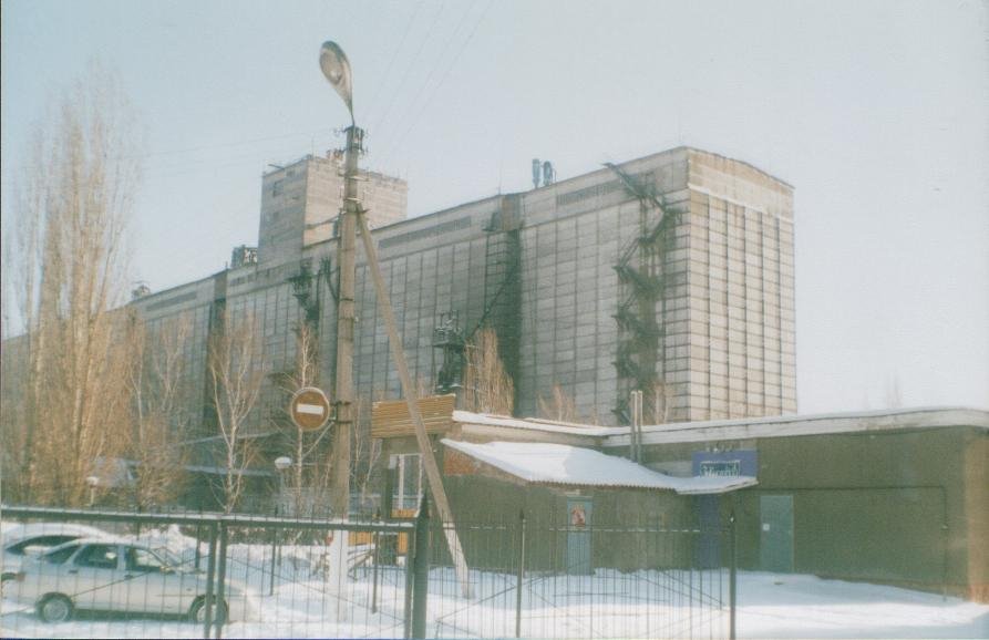 элеватор зимой