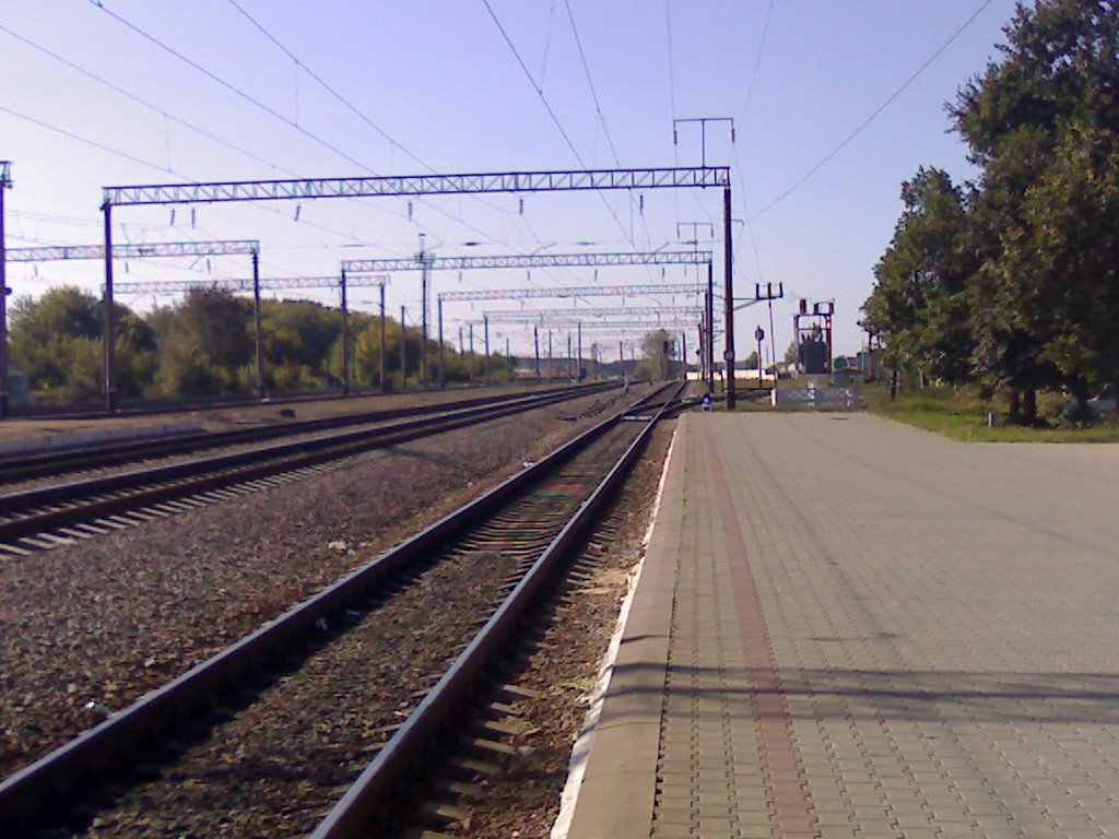 на запад