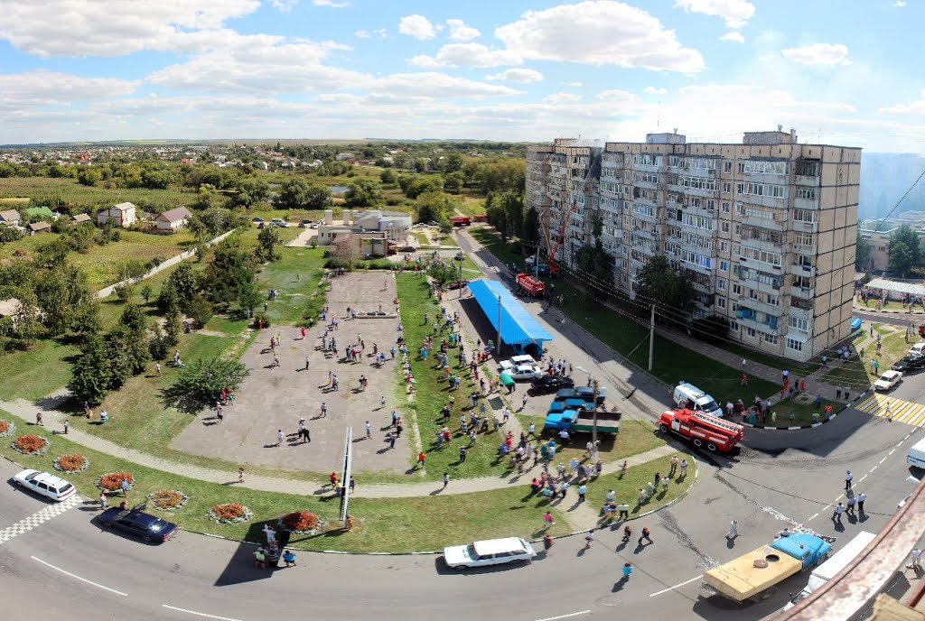 Пожар 82й девятки. Алексеевка.