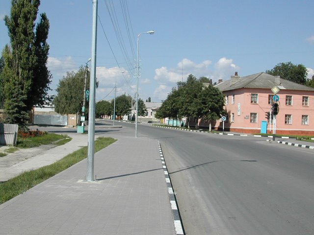 перекресток улиц К. Маркса и Ленина