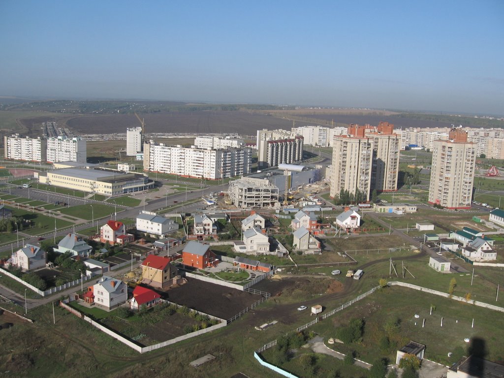 мк.Журавлики вид на строящ. ТЦ Атриум