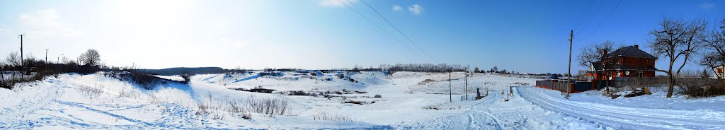Зимняя панорама - яр возле улицы Дзержинского
