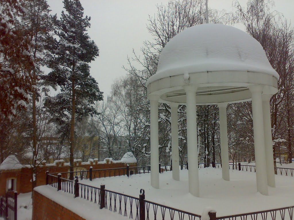 Беседка зимой