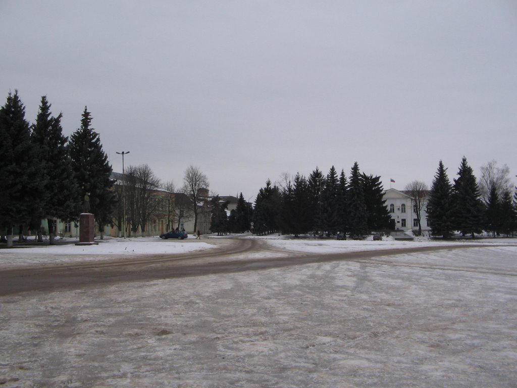 Russia, Bryanskaya oblast. Sevsk. Central square.