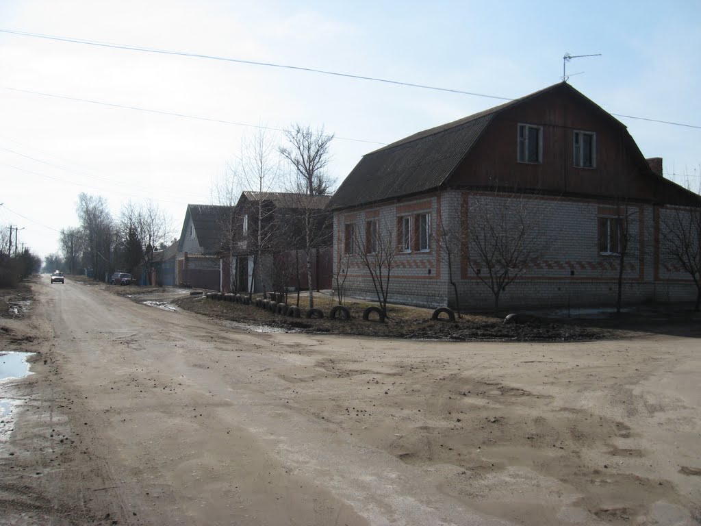 Память. На этой улице во время войны не осталось ни одного целого дома.