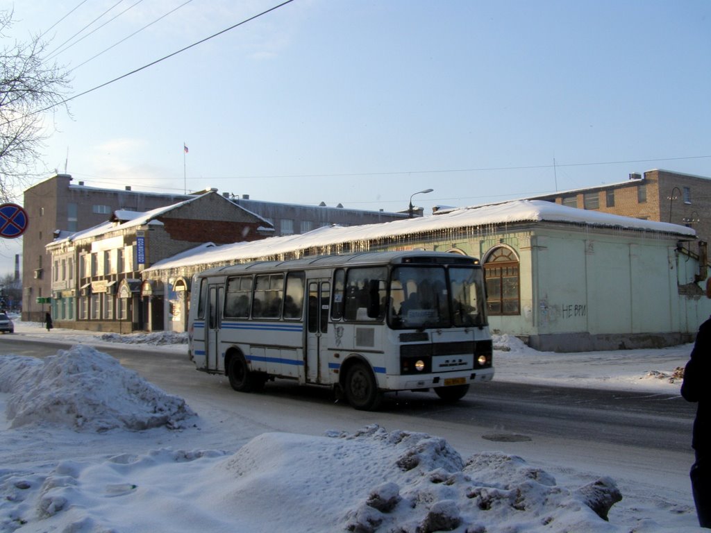 Рейсовые автобусы "ПАЗ" в Александрове.