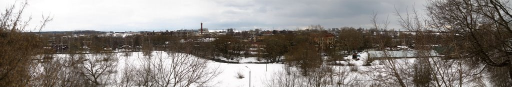 Panorama to Aleksandrov from Sobornaia sq.
