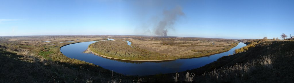 панорама с берега Клязьмы