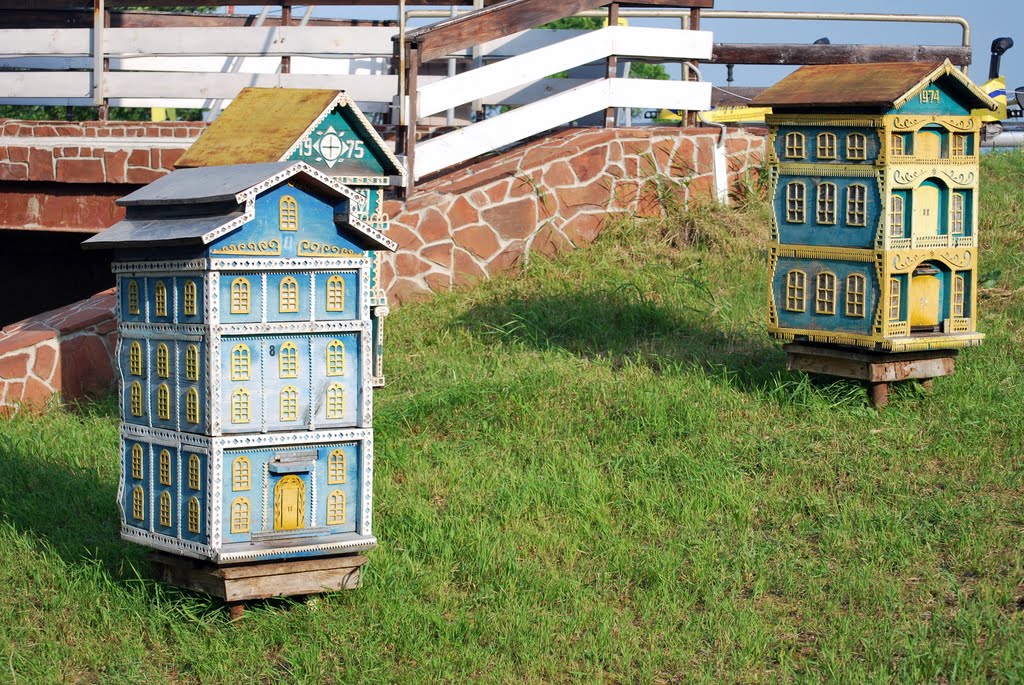 Гороховец. Пчелиные улья на Пужаловой горе. Gorohovets. Bee hive on Puzhalovs mountain.