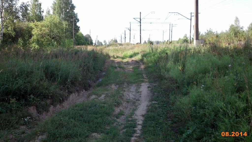 Дорога вдоль ЖД