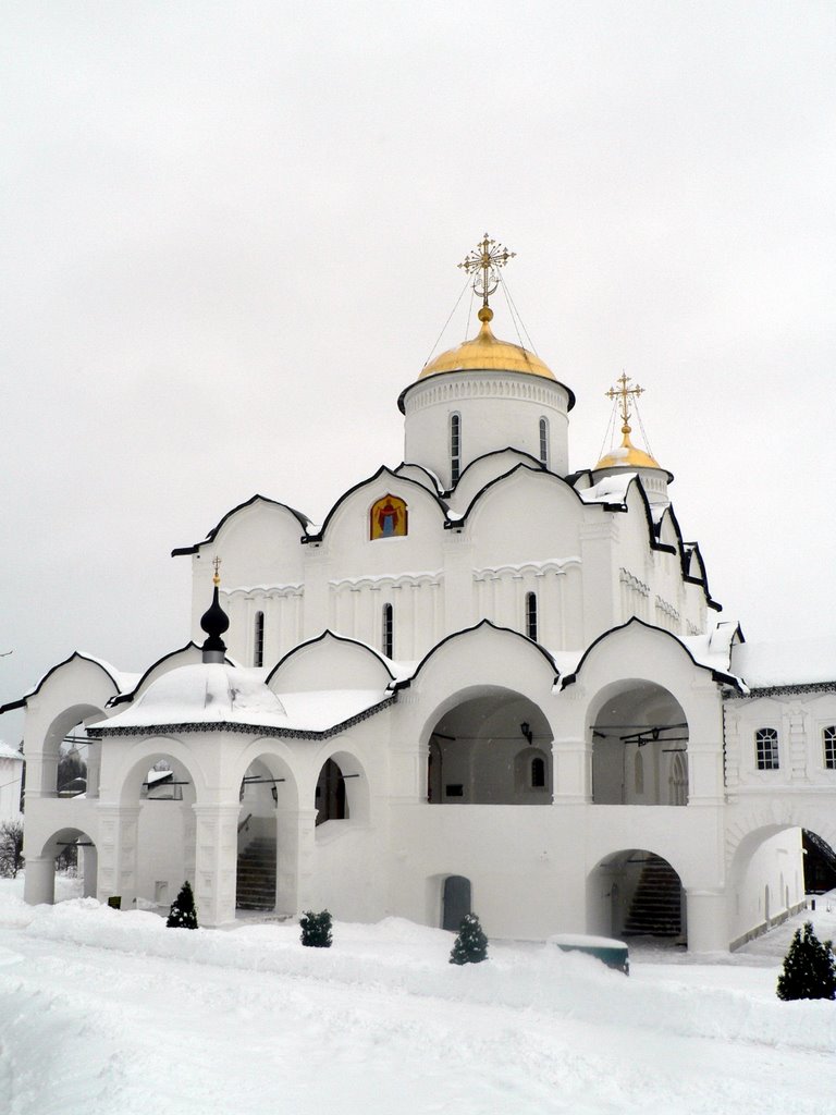 Pokrovskiy sobor on rare sunny winter day