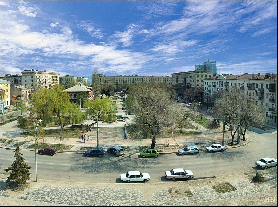 Panorama.Вид из библиотеки.The area before library