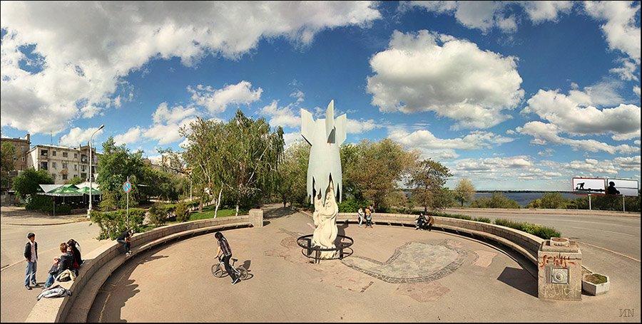 Panorama. Чистое небо над головой