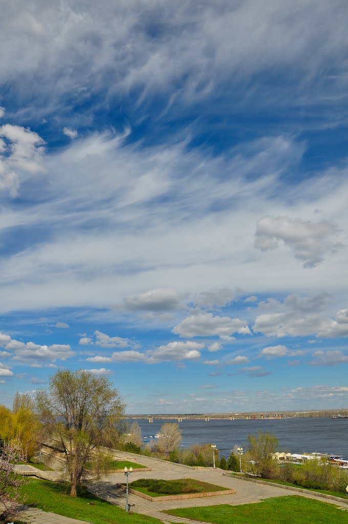 Ветер и облака над Волгой / Wind and clouds above the Volga