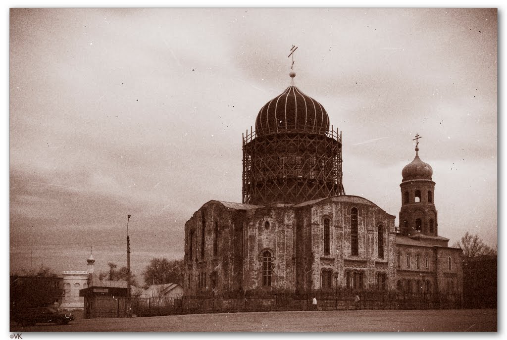 The Temple under reconstruction, Gorodishe, Volgograd region, Russia May 2011