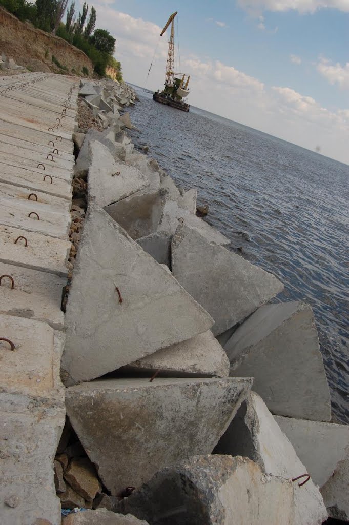 Строительство набережной 2007. (Embankment building)