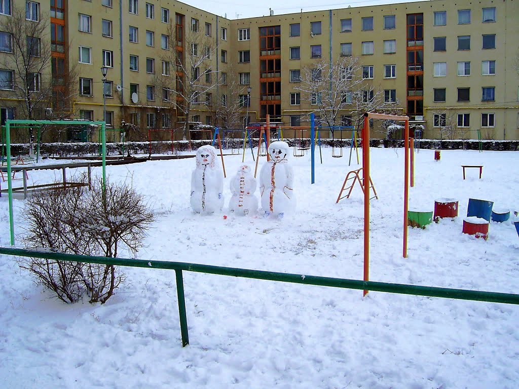 Семья. Вышли погулять...