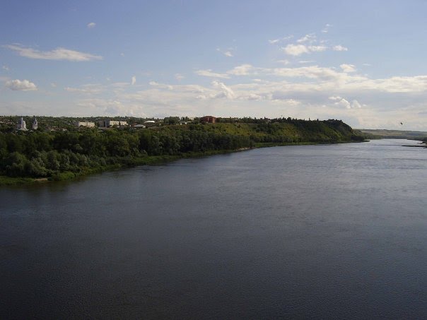 Вид на город с моста над Доном