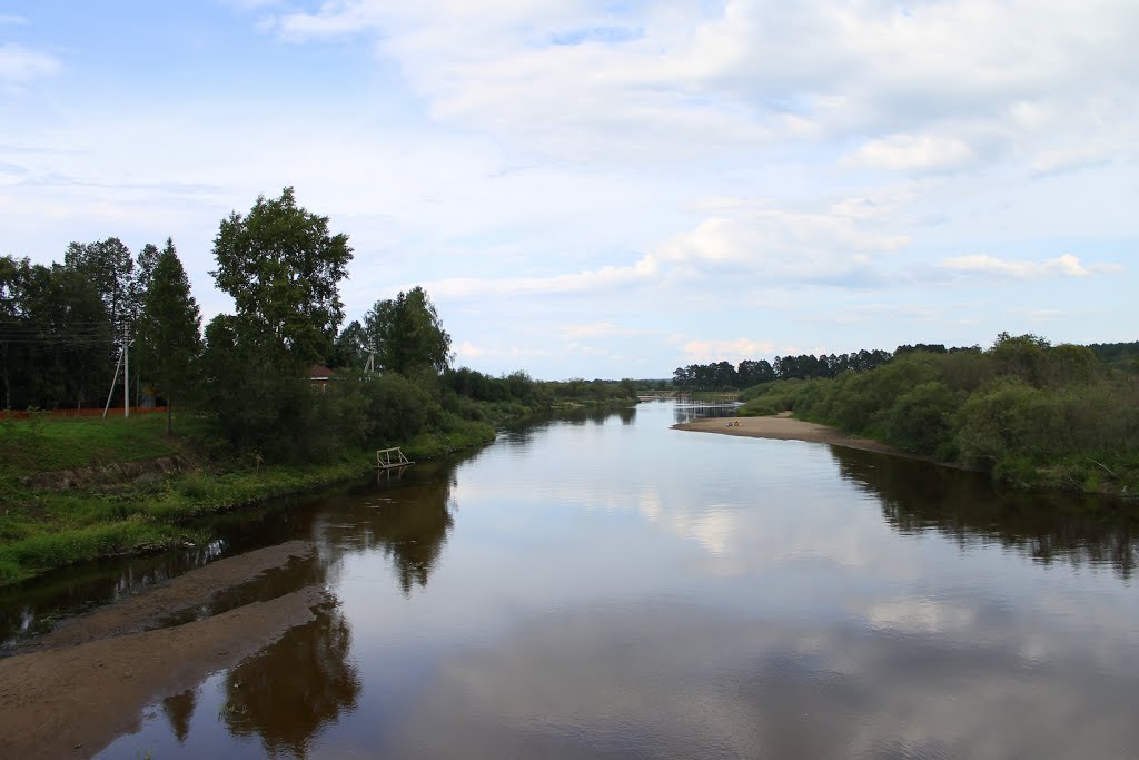 река Вага в Верховажье
