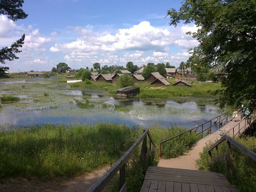 мост через реку Боровка/ bridge over the river Borovka