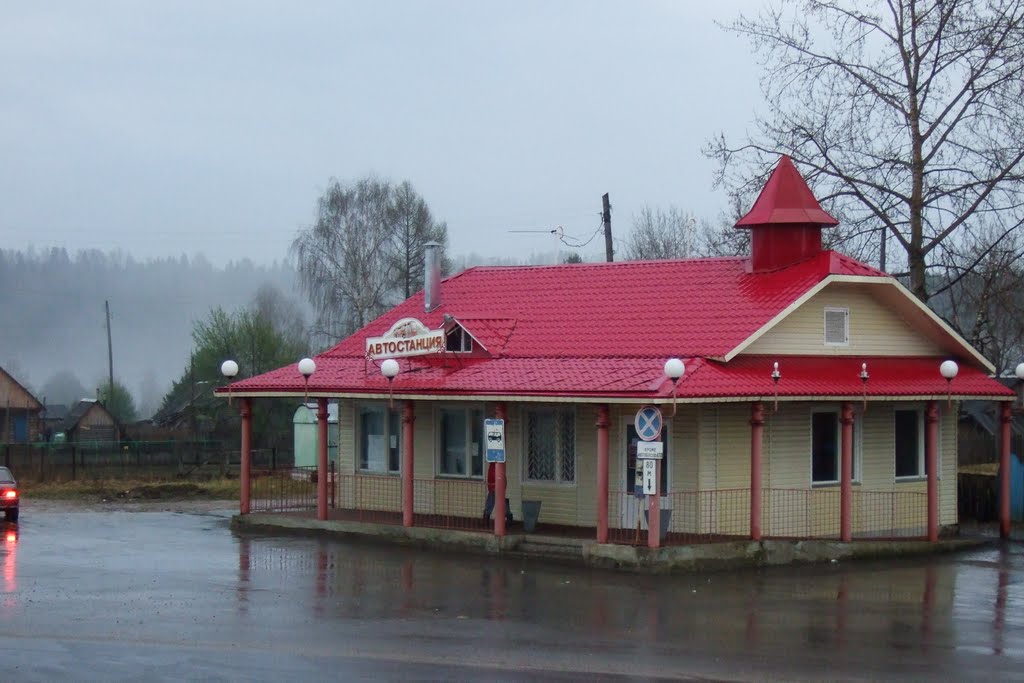 Автостанция Нюксеница. The bus station Nuksenitsa