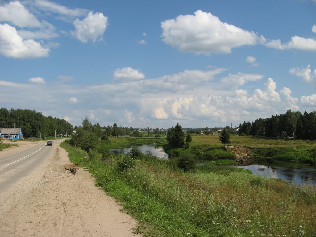 Road near river