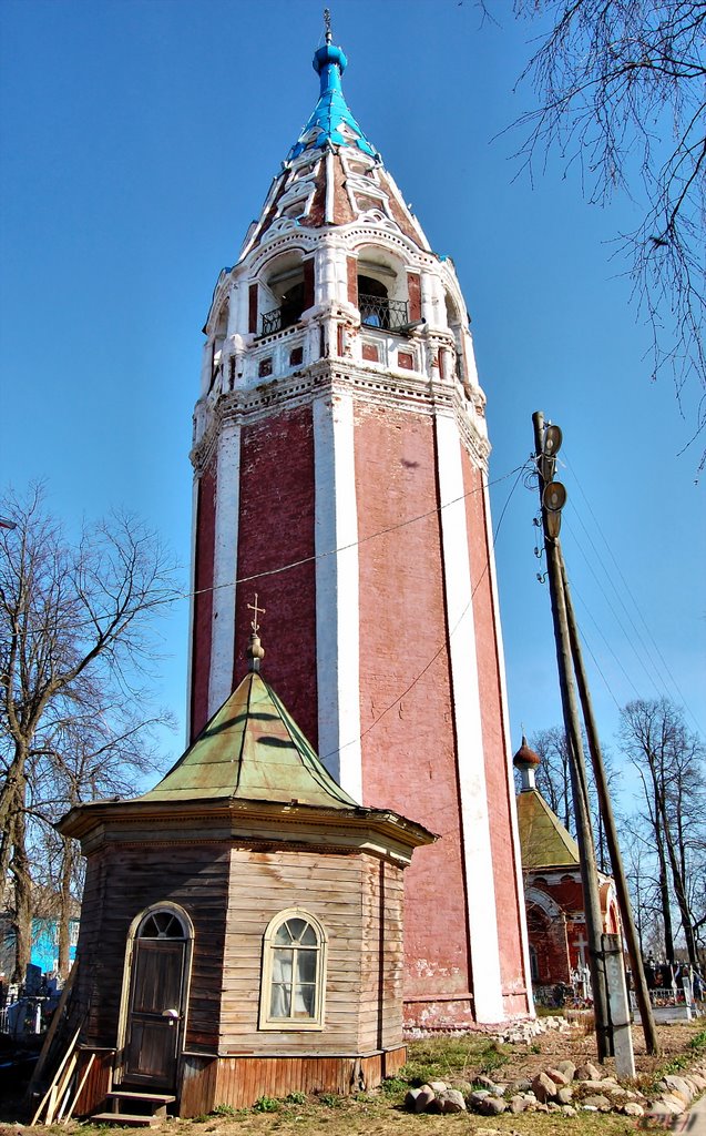 Устюжна. Казанская церковь, колокольня