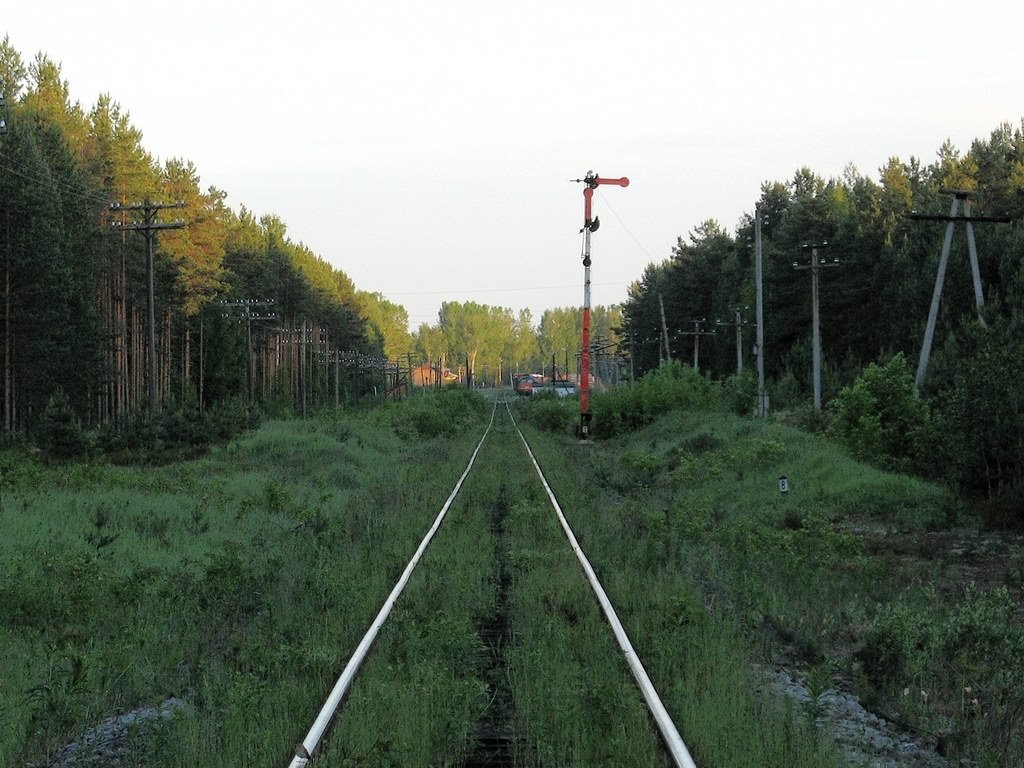 Entrance semaphore, Chagoda station