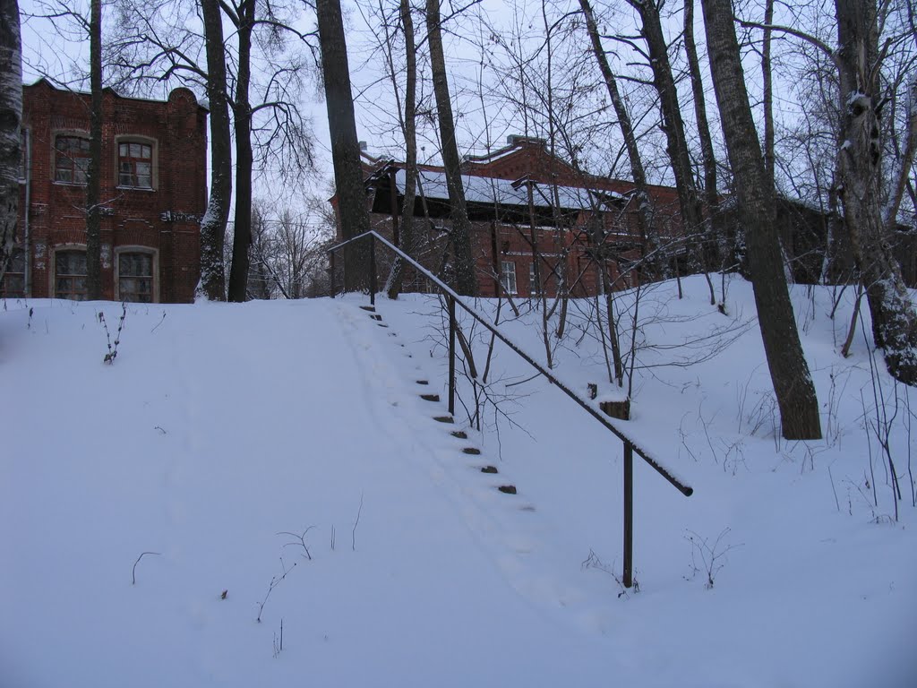 Заснеженная лестница. г.Череповец.