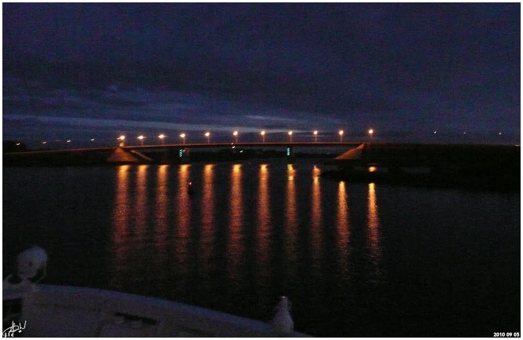 Sheksna - vista noturna da ponte - Russia .τ®√ℓΞΛج