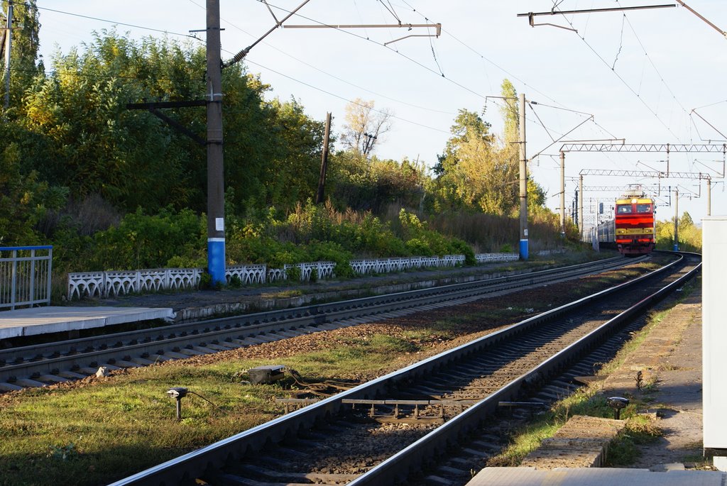 Bobrov. Voronezh region. Local train station Ploshadka.