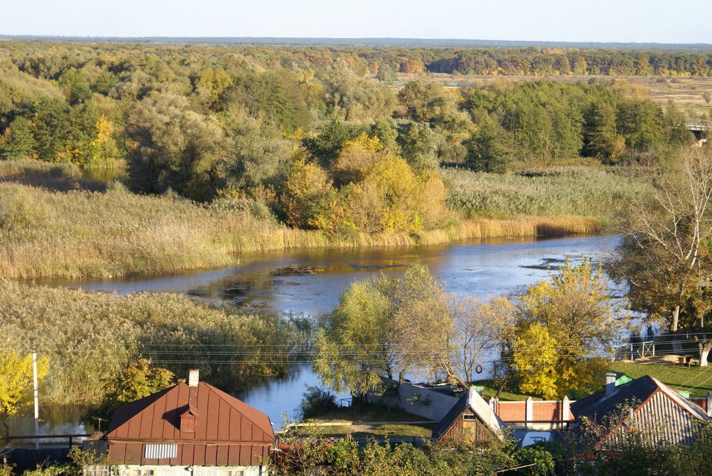 Bobrov. Voronezh region. View of river Bityug.