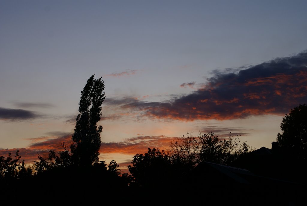 Bobrov. Voronezh region. Sunset.