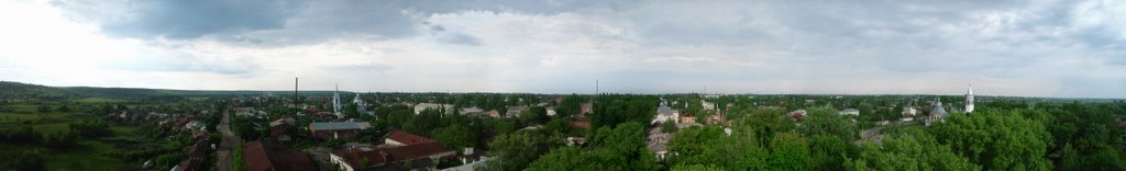 Вид на город с колеса обозрения