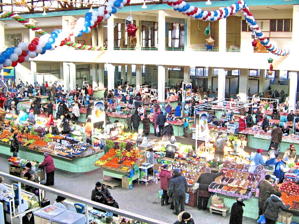 Старое здание Центрального рынка. Воронеж. Россия