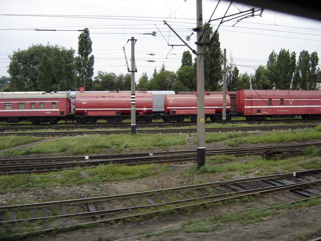 Liski. Fire train / Лиски. Пожарный поезд