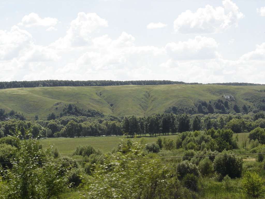 Liski. View from train window / Лиски. Вид из окна поезда