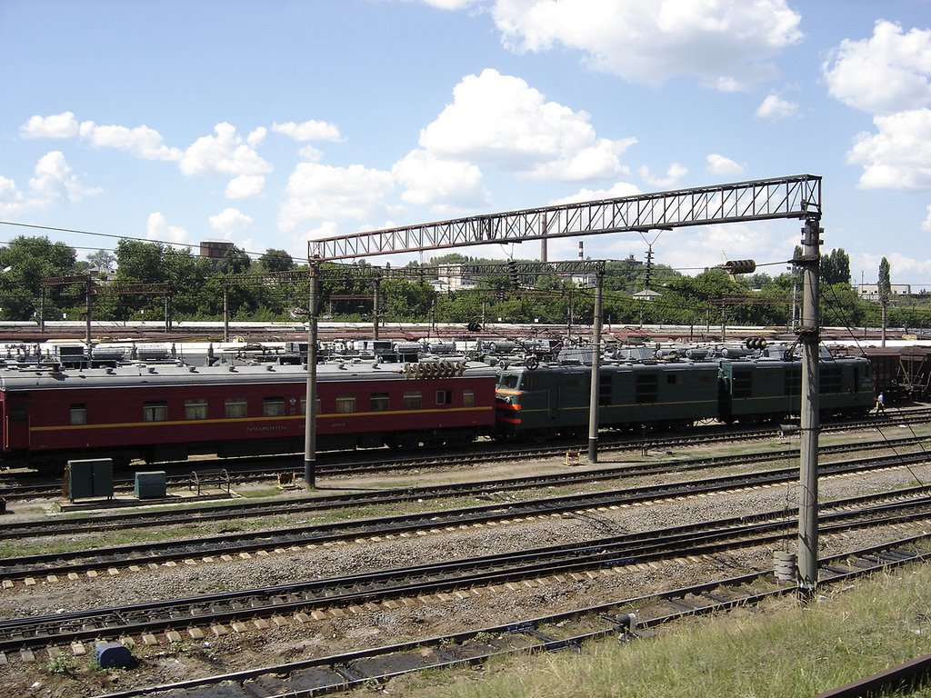 Liski. Railway station. The trains / Лиски. Ж.д. станция. Поезда