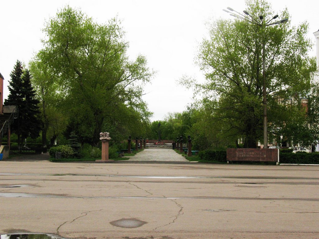 Аллея Героев Великой Отечественной войны 1941-1945 г.г . Весна 2008г.