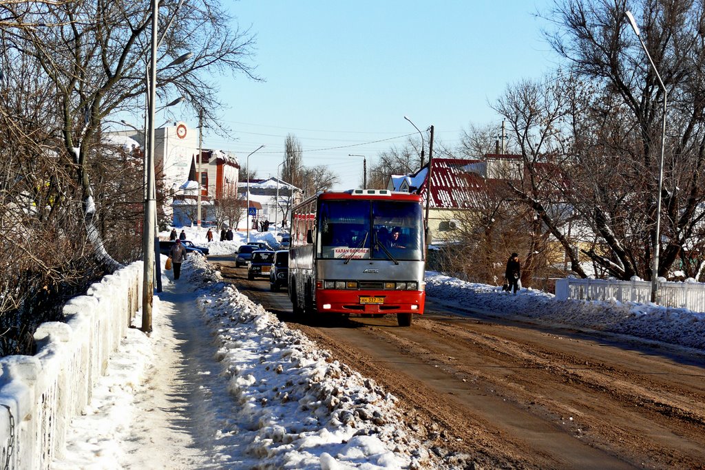 Городской мост через речку Толучеевка.