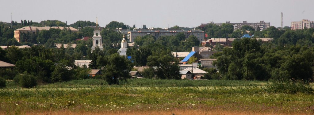 Вид на Острогожск с Тихой Сосны