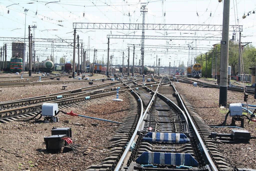 Вид с мостков на станцию.