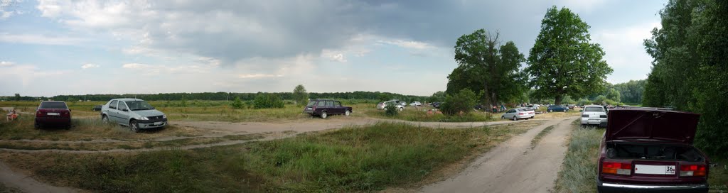 п.г.т. Рамонь, на пляже, панорама